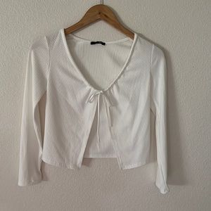 White Long Sleeve Top